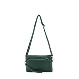 Nina Dark Green Clutch & Cross Body Bag
