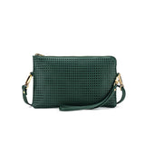 Nina Dark Green Clutch & Cross Body Bag
