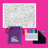 Our World Re-FUN-able Colouring Set
