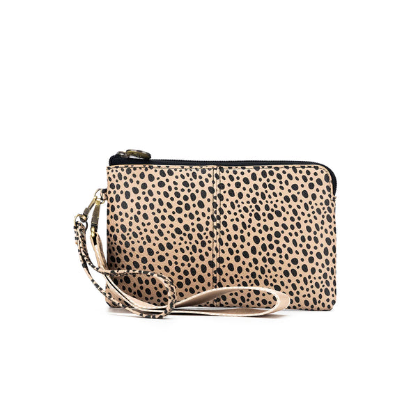 Lylah Pebbled Pouch/Clutch