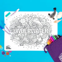 Underwater Re-FUN-able Colouring Set