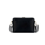 Florence Black & White Stripe Pouch & Crossbody Bag