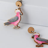 Galah Wooden Earrings