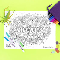 Crawlies Re-FUN-able Colouring Set