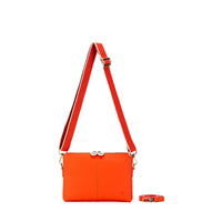 Kiara Orange Crossbody Clutch