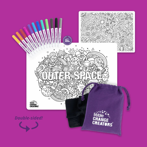 Outer Space Re-FUN-able Colouring Set