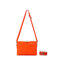 Kiara Orange Crossbody Clutch