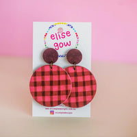 Gaga Gingham Chocolate & Hot Pink