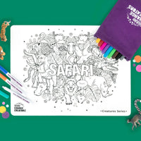 Safari Re-FUN-able Colouring Set