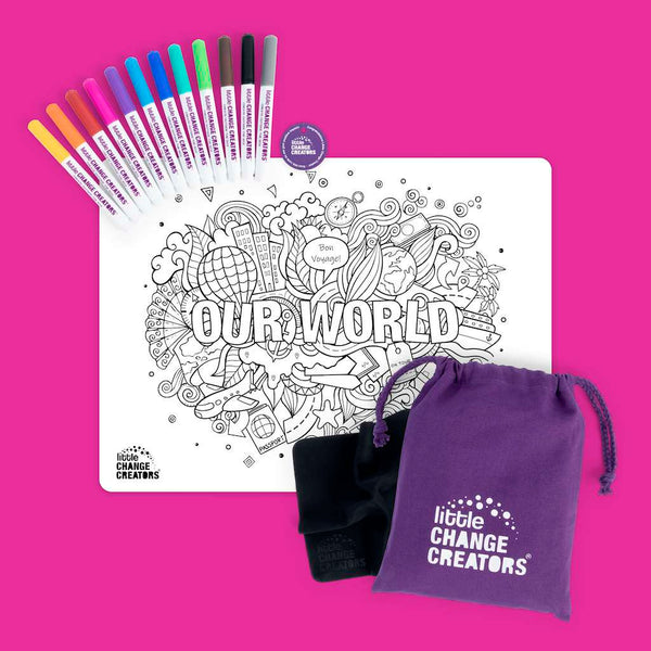 Our World Re-FUN-able Colouring Set