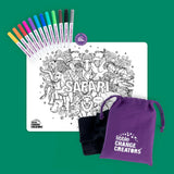 Safari Re-FUN-able Colouring Set