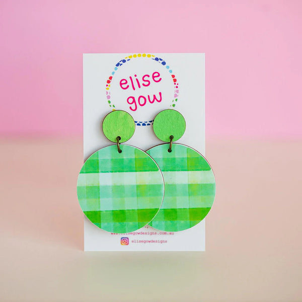 Gaga Gingham Earrings