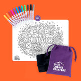 Outback Re-FUN-able Colouring Set