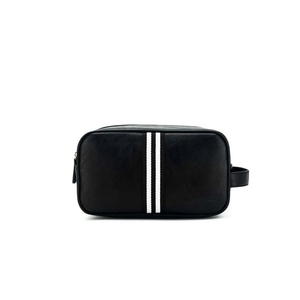 Hugo Wash Bag Black with Black & White Stripe