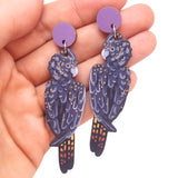 Black Cockatoo Earrings