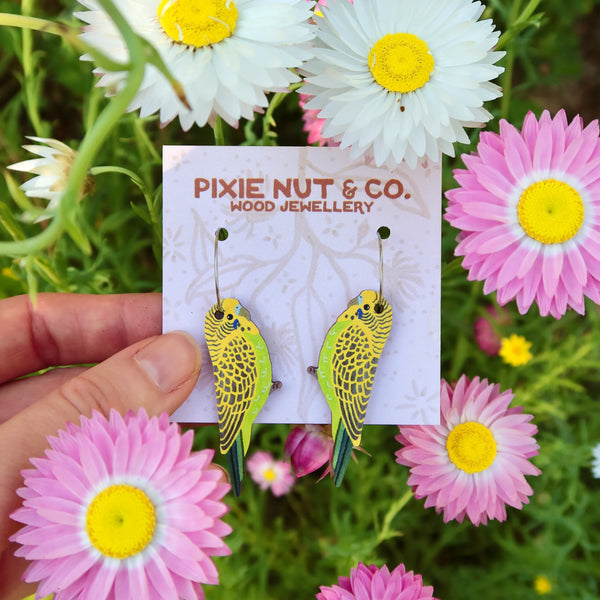 Budgie Earrings