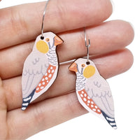 Zebra Finch Earrings